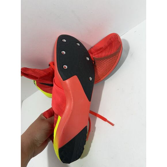 Nike Zoom Victory 4 XC 878804 600 Red 10 Spike Flyknit Track Running Shoes Mens - Picture 6 of 8